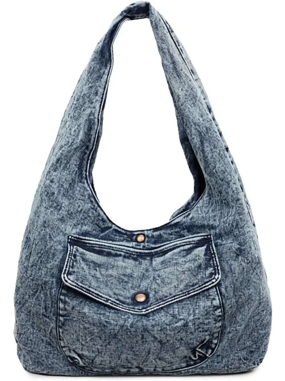 Trendy Women's Denim Hobo Tote Bag | Large Capacity Canvas Purse for Everyday